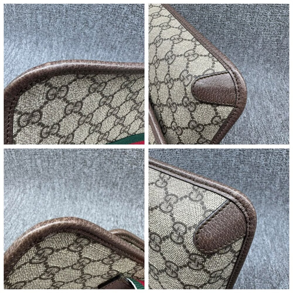 GUCCI Neo Vintage Brown Canvas Belt Bag 599-030825 - Picture 11 of 16